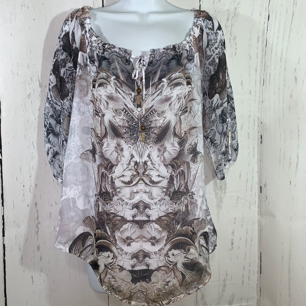 Live and Let live women’s boho top size  S